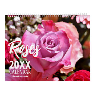 2027 Rosenkalender Wand Floral Blumen Rose Kalender