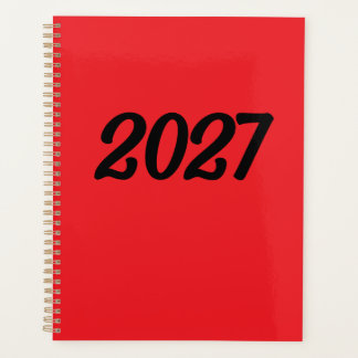 2027 Rot Schwarz Planer
