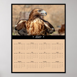 2027 Roter Milan Wandkalender - Majestätischer Gre Poster