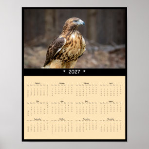 2027 Roter Milan Wandkalender - Raubvogel Poster