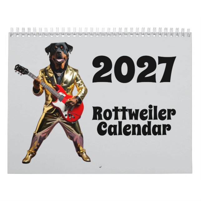 2027 Rottweiler-Hundekalender Kalender (Titelbild)