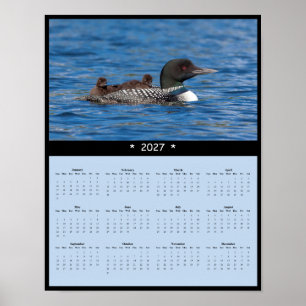 2027 Säger-Wandkalender - Friedliche Seen Poster