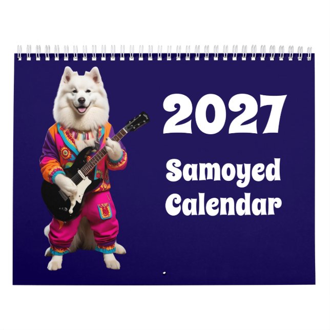 2027 Samojeden-Hundekalender Kalender (Titelbild)
