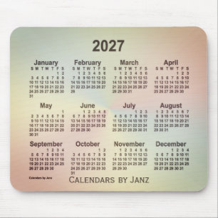 2027 San Telmo Rainbow Calendar by Janz Mousepad