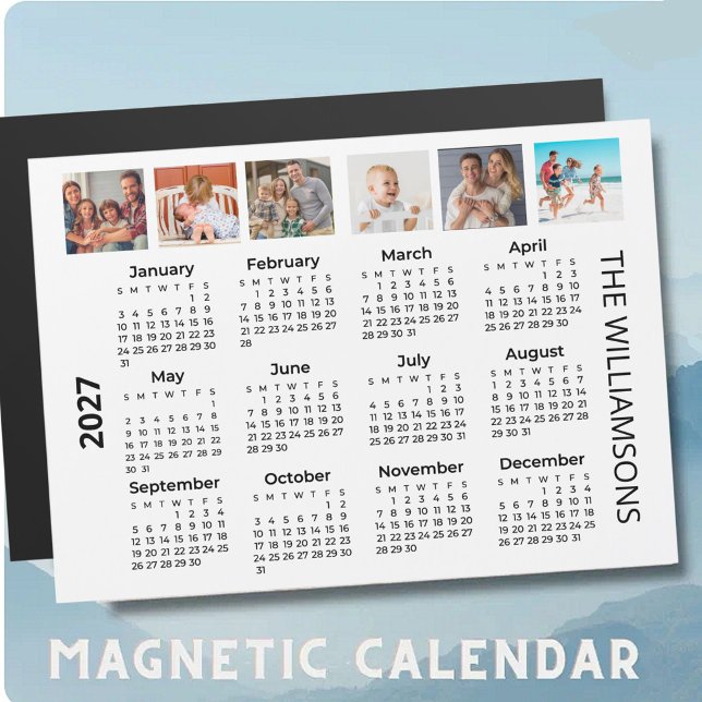 2027 Sechs Fotos Kalender Magnet  (Von Creator hochgeladen)