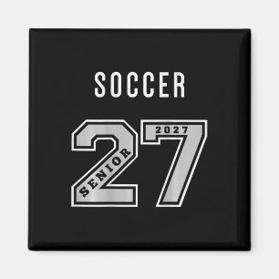 2027 Senior Fußball (auf der Rückseite) Teamgesche Magnet