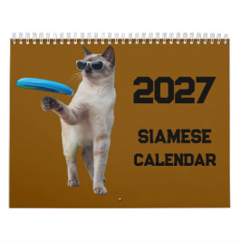 2027 Siamesen-Katze-Kalender Kalender