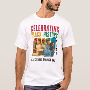2027 STIMMEN DURCH DIE ZEIT FEIERN SCHWARZE GESCHI T-Shirt