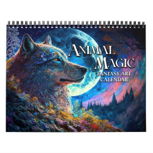 2027 Tier-Magie-Fantasy-Kunstkalender Kalender