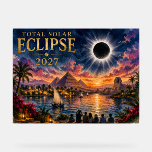 2027 Totale Sonnenfinsternis Ägypten Acrylschild