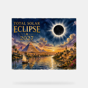 2027 Totale Sonnenfinsternis Ägypten Acrylschild