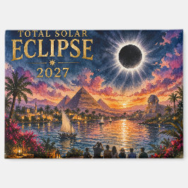 2027 Totale Sonnenfinsternis Ägypten Magnet