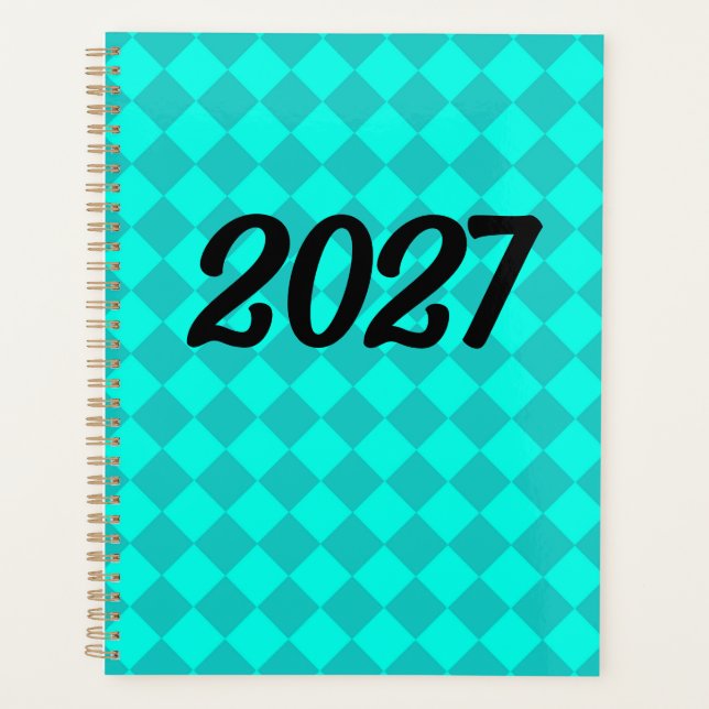 2027 Türkis Planer (Vorderseite)