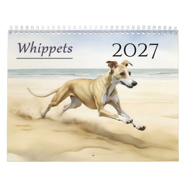 2027 Whippets  Kalender (Titelbild)