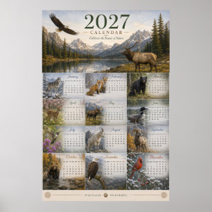2027-Wildlife-Wandkalender-Poster Poster