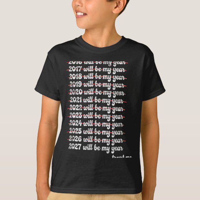 2027 Will Be My Year Procrastination New Year Reso T-Shirt (Vorderseite)