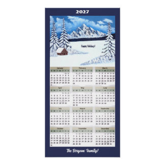 2027 Winter Wonder Kalender  Poster