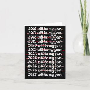 2027 wird mein Jahr sein Aufschieben Neujahrsvorsa Karte