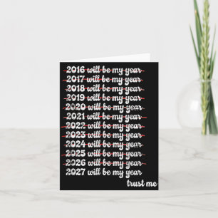 2027 wird mein Jahr sein Aufschieben Neujahrsvorsa Karte