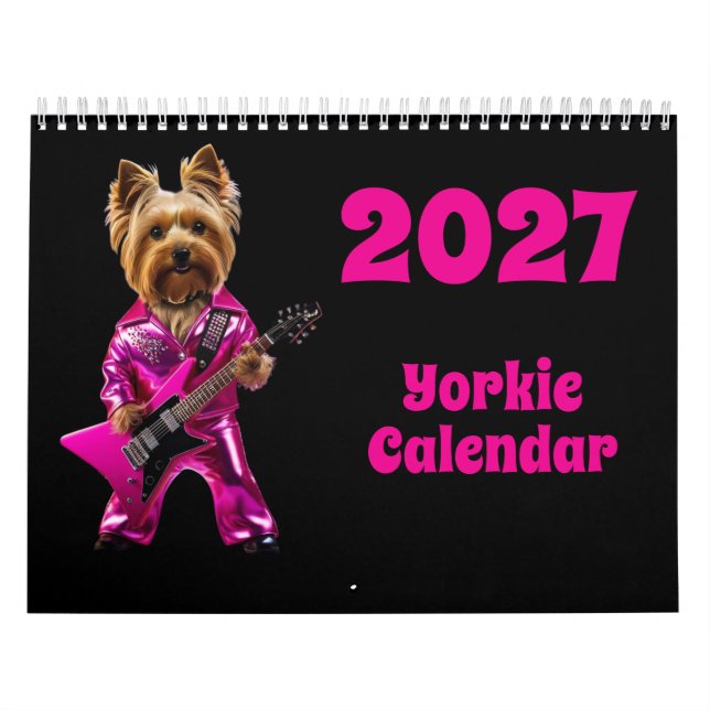 2027 Yorkie-Hundekalender Kalender (Titelbild)