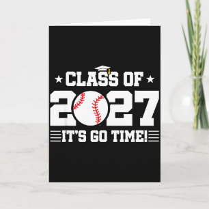2027 Zurück zur Schule Baseball 2027 Abschluss - C Karte