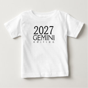 2027 Zwillinge Edition mit Symbol Baby T-Shirt