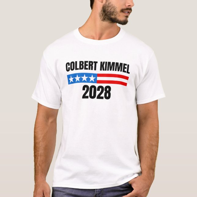 2028 Colbert Kimmel T-Shirt (Vorderseite)