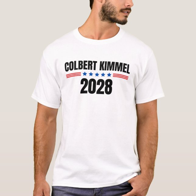 2028 Colbert Kimmel T-Shirt (Vorderseite)