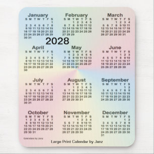 2028 Rainbow Mousepad