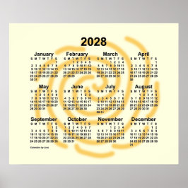 2028 Sonnentage Kalender von Janz Poster
