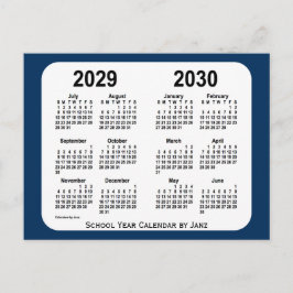 2029-2030 Police Box Blue School Calendar by Janz Postkarte