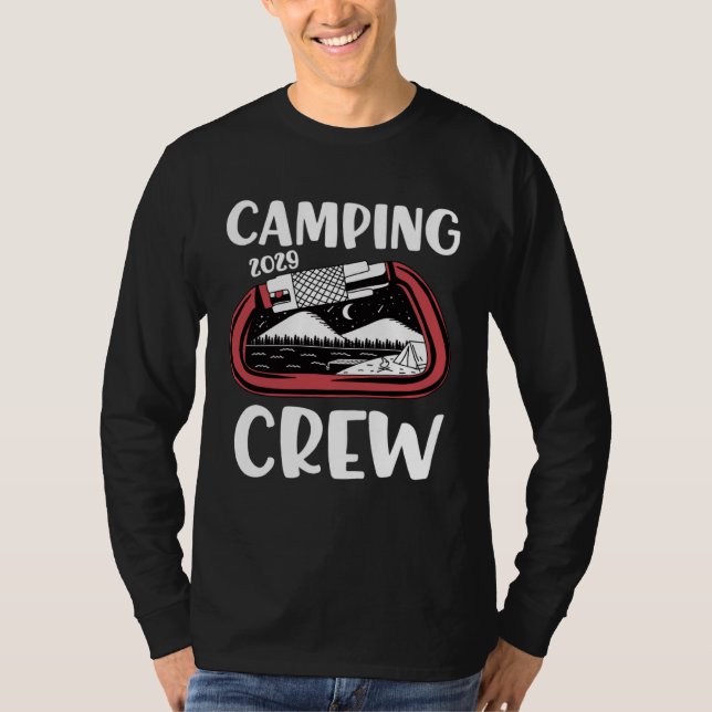 2029 Camping Crew  Family Camping Trip Group Carab T-Shirt (Vorderseite)