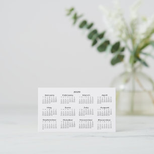 2029 Taschenkalender-Geschäftskarte Visitenkarte