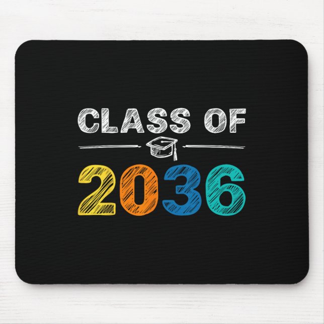 2036 wächst mit mir am ersten Schultag Mousepad (Vorne)