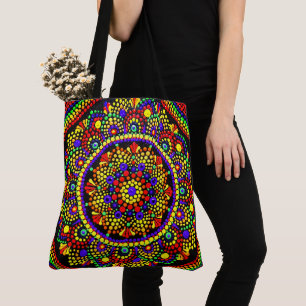 203 - Red Mandala - Tote Bag
