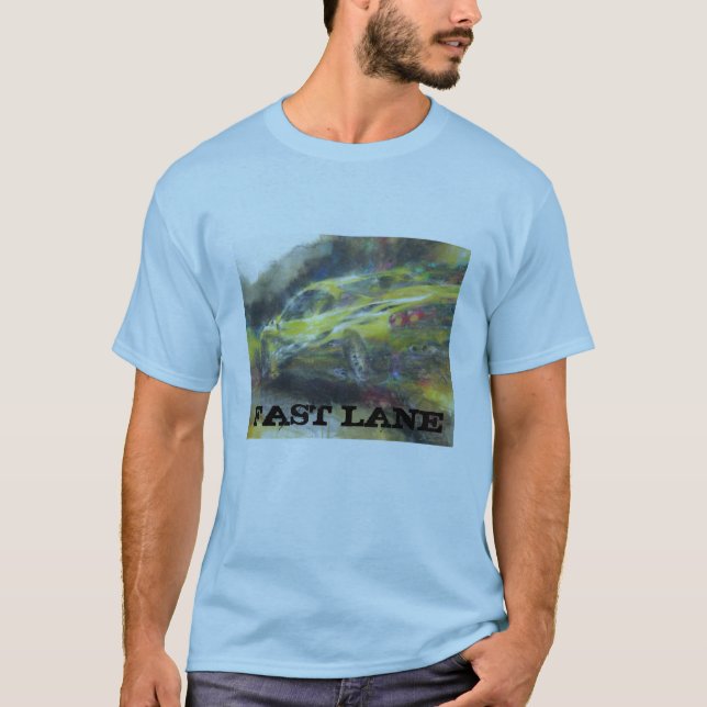 2042FastCar, ÜBERHOLSPUR T-Shirt (Vorderseite)
