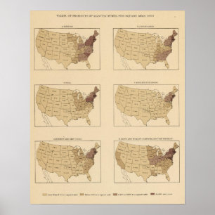 205 Manufactures/sq Meile Poster