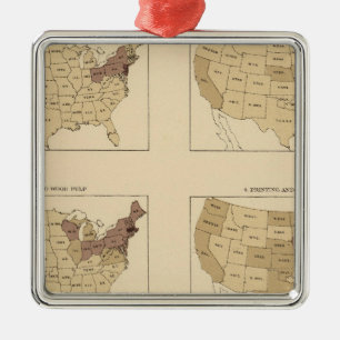 206 Manufactures/sq Meile Ornament Aus Metall