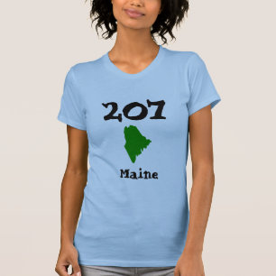 207, Bereichscode von Maine T-Shirt