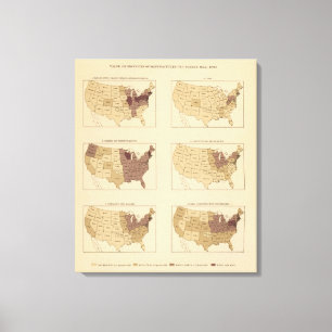 207 Hersteller/km2 Leinwanddruck