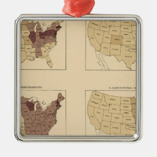 207 Manufactures/sq Meile Silbernes Ornament