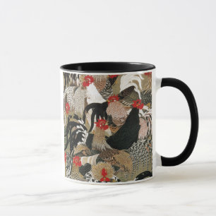 20. 群鶏図, 若冲 Menge der Hähne, Jakuchu Tasse
