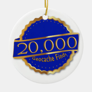 20.000 FINDS ACHIEVEMENT GeoCaching AWARD Keramik Ornament