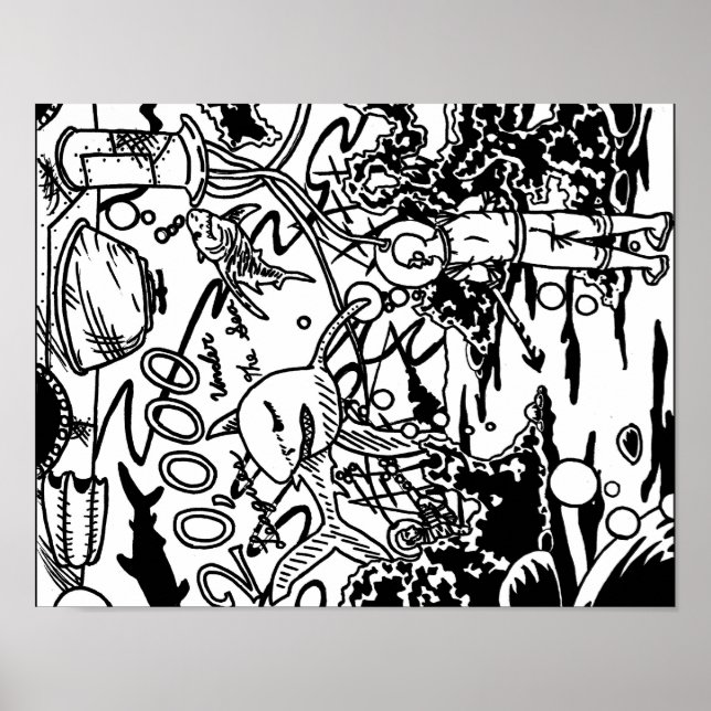 20.000 Ligen unter dem Meeresposter Poster (Vorne)