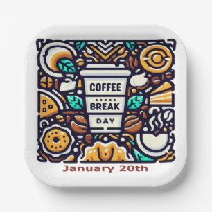 20.01. - Kaffeepause Pappteller