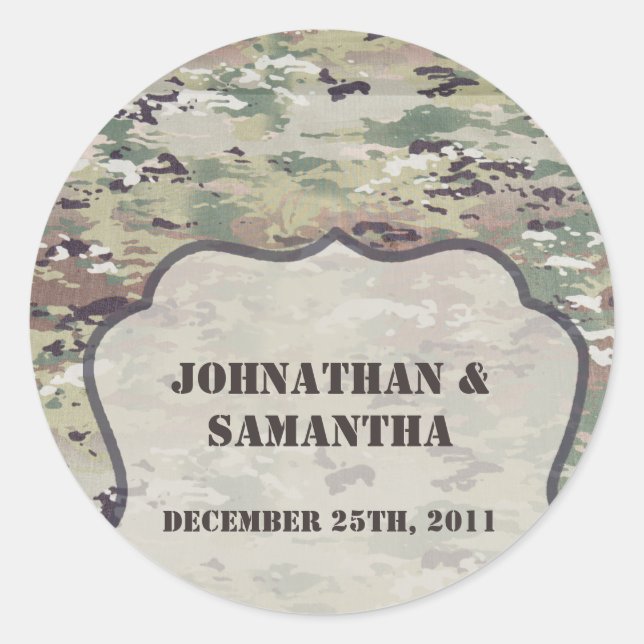 20 - 1.5" Bevorzugen Stickers Army OCP Camouflage  (Vorderseite)