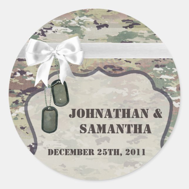 20 - 1.5" Bevorzugen Stickers Army OCP Camouflage  (Vorderseite)