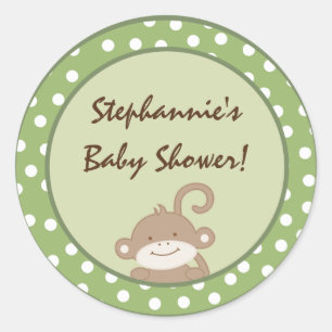 20 - 1,5" Bevorzugen Stickers Safari Jungle Affe