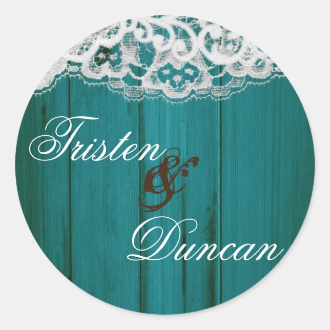 20 - 1.5" Bevorzugung Aufkleber Distrissed Aquamar (Vorderseite)