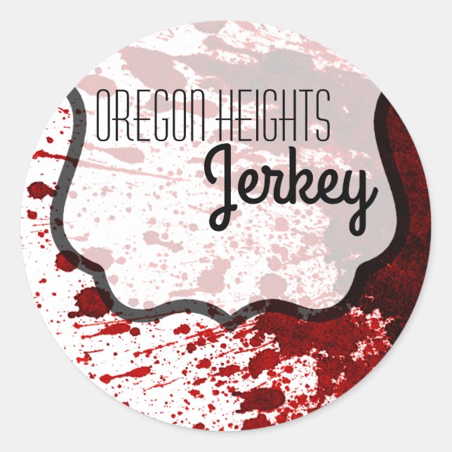 20 - 1,5" Business Stickers Blood Spritzer Vampir (Vorderseite)